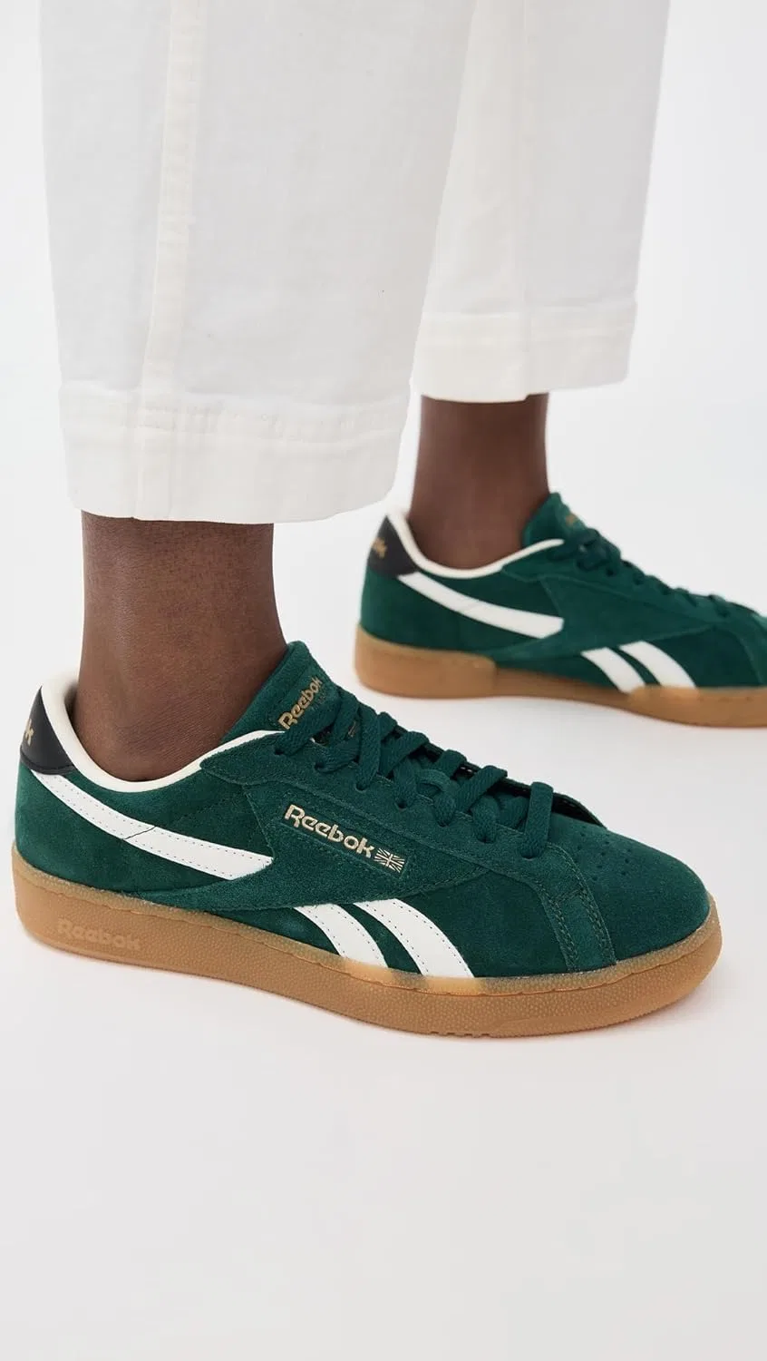 Кроссовки теннисные Reebok Club C Grounds, Collegiate Green/Black/Gum — фото 2