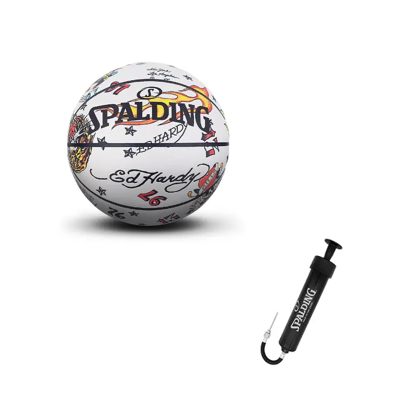 

SPALDING Ed Hardy PU баскетбольный мяч white размер 7 тренировочный unisex американская версия