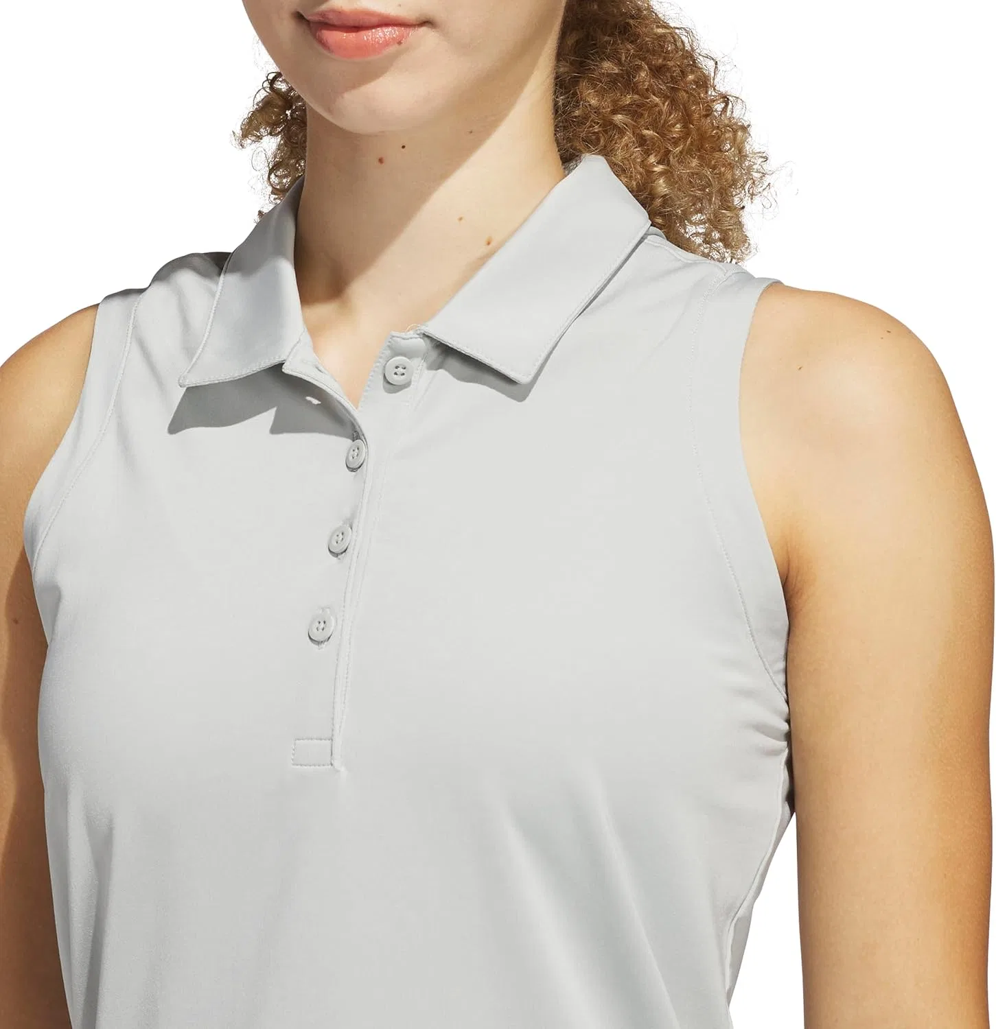 Женская безрукавка поло adidas Wonder Silver — фото 3