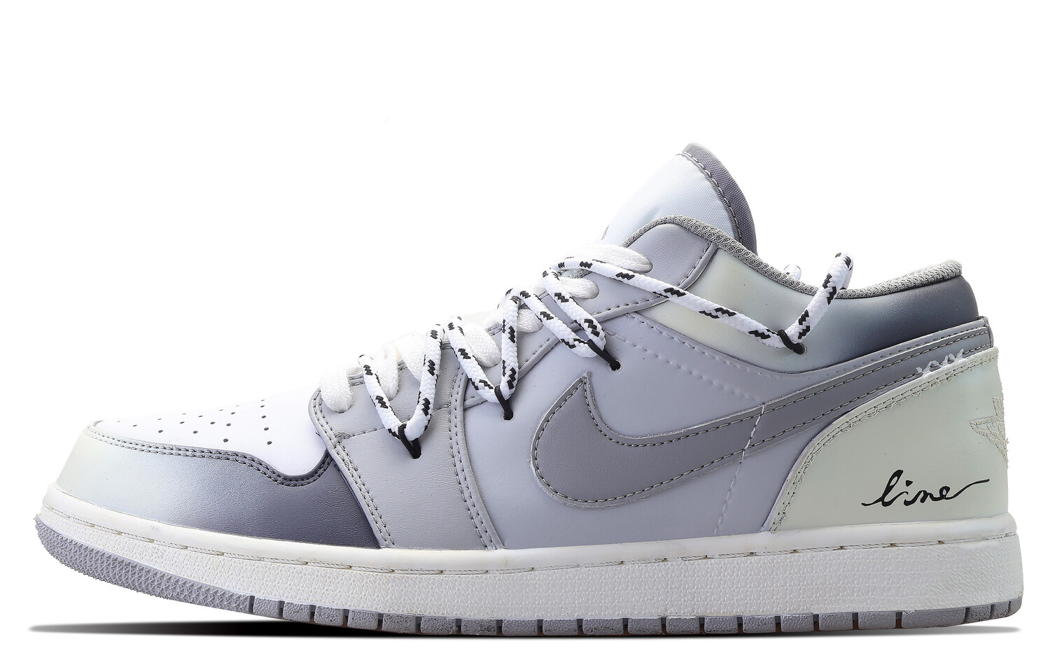 Кроссовки Air Jordan 1 Vintage Basketball Shoes Men Low-Top White
