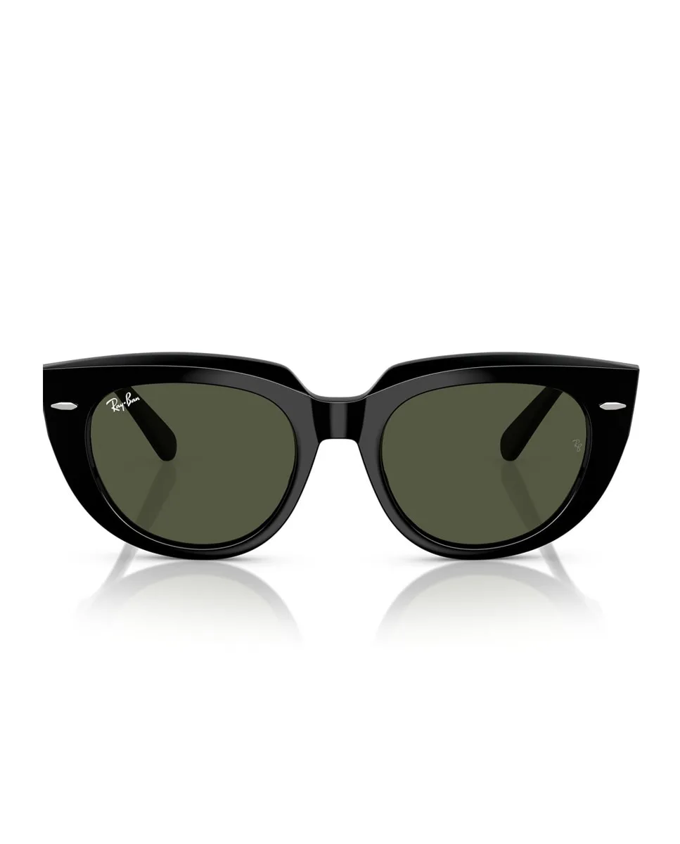 

Квадратные женские солнцезащитные очки серого цвета Ray-Ban, черный