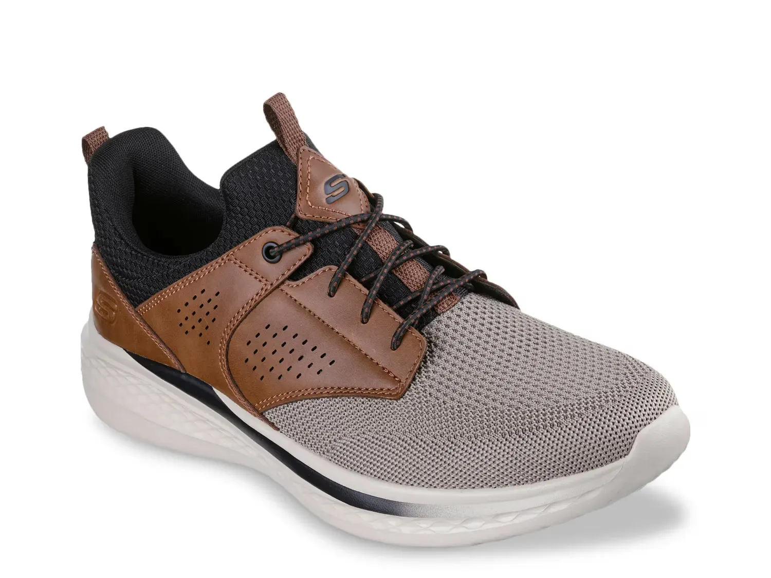 

Кроссовки Relaxed Fit Slade Breyer - мужские Skechers, Black/Brown/Taupe