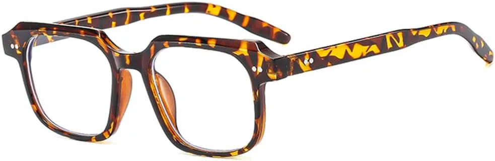 

Солнцезащитные очки LVTFCO в ретро-стиле с простой оправой, классические солнцезащитные очки с индивидуальным дизайном, женские солнцезащитные очки, Leopard Clear