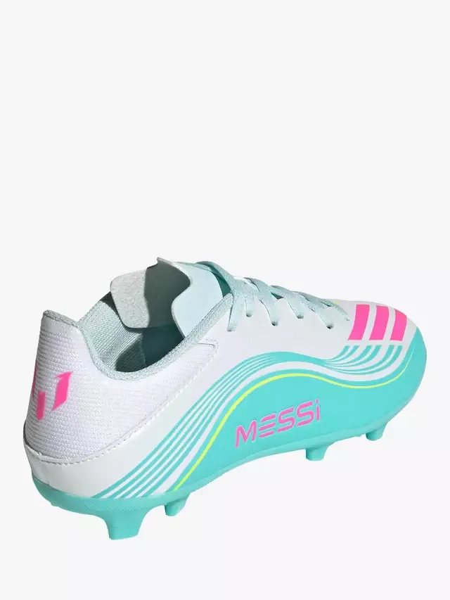 Детские футбольные бутсы F50 Messi League, белые/разноцветные adidas — фото 3