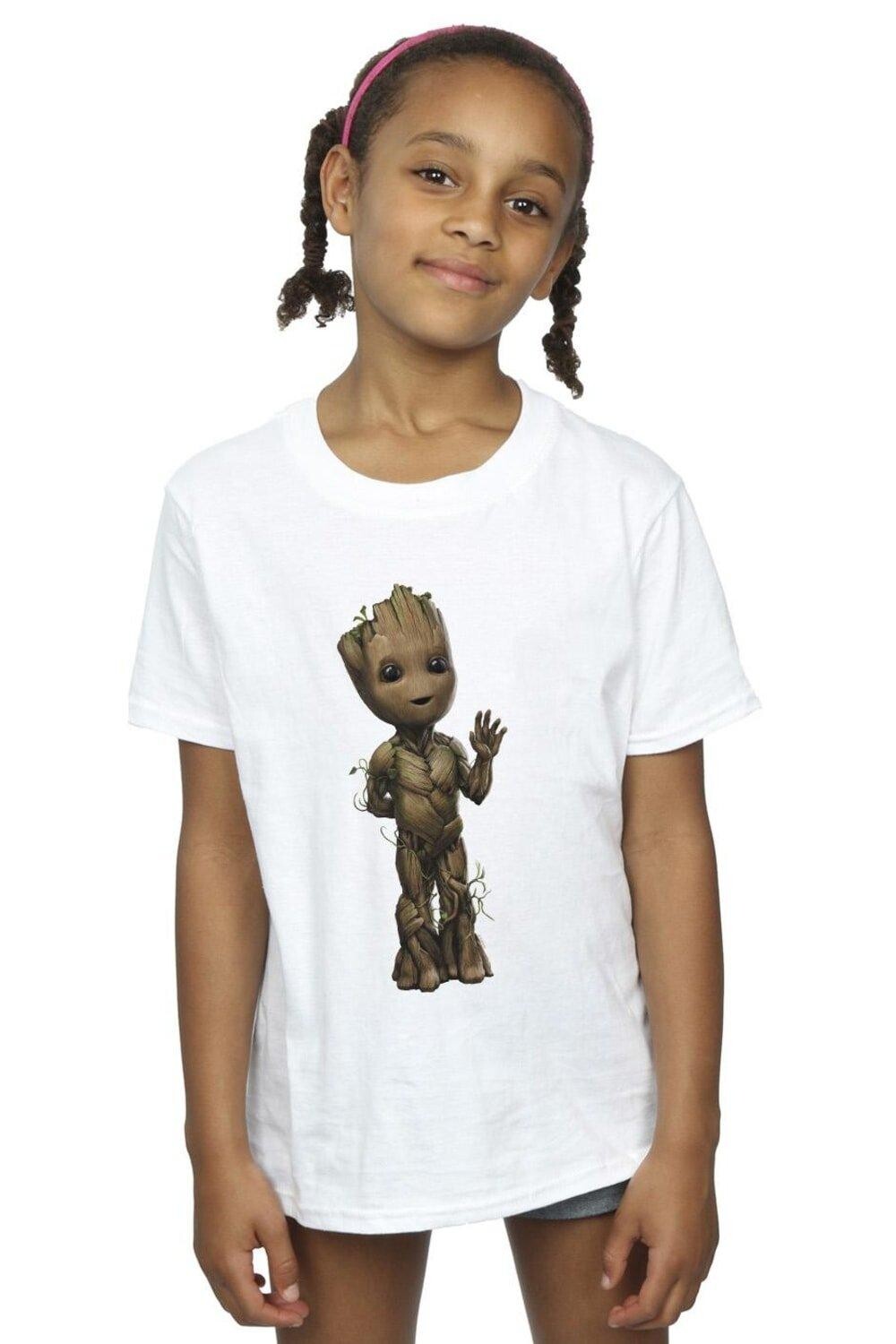 

Хлопковая футболка I Am Groot Wave Pose Marvel, белый