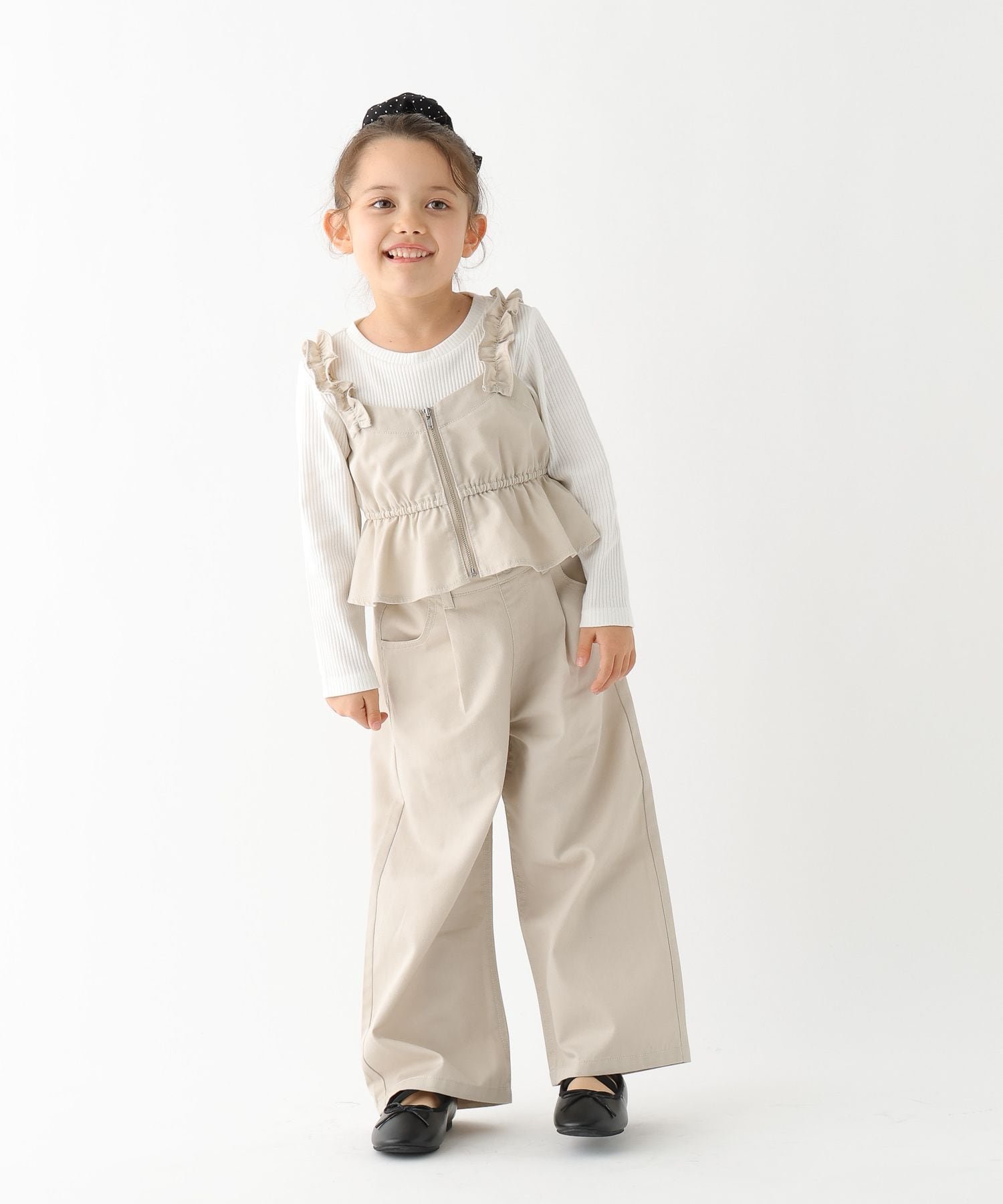 Футболка Toktok 3SETUP в рубчик / 100-120 см / 625172 GLOBAL WORK, Twill Ivory 08 — фото 2