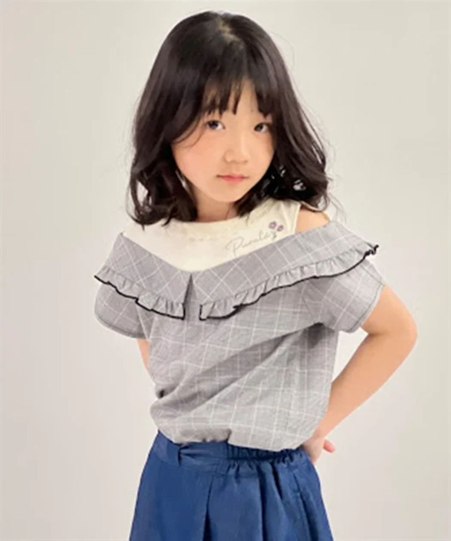 Многослойный топ с возможностью смены рисунка Axes femme kids, Gray