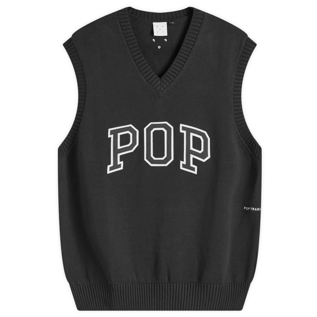

Вязаный жилет с логотипом Arch Pop Trading Company, серый