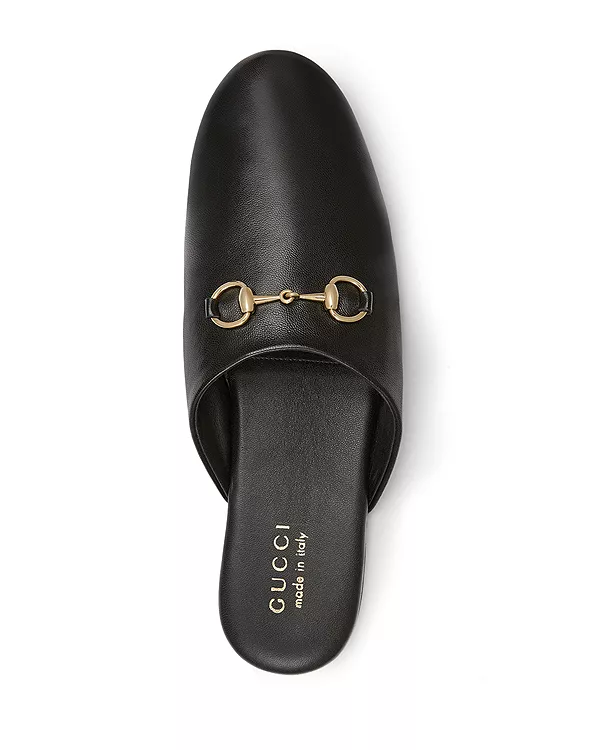 Женские мюли с конской уздечкой Gucci, черный — фото 3