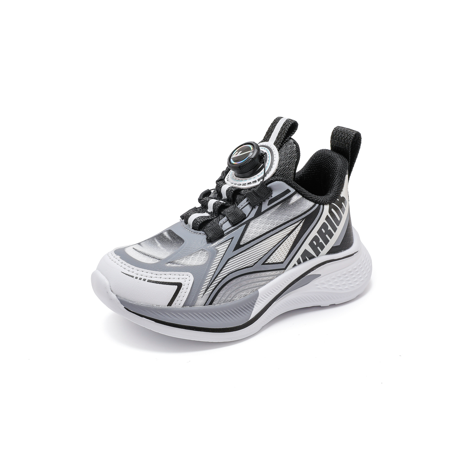 

Легкие амортизирующие дышащие нескользящие детские уличные кроссовки WARRIOR, серо-голубой