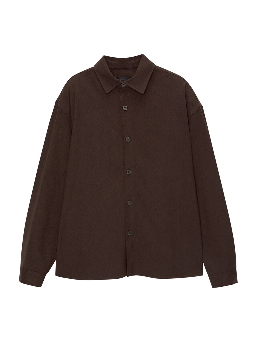 

Рубашка на пуговицах Comfort fit Pull&Bear, коричневый
