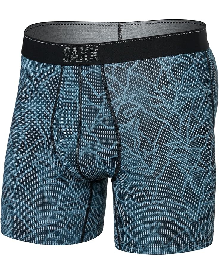 

Боксеры SAXX UNDERWEAR Quest Boxer Brief Fly, цвет Sketchy Mountain/Black