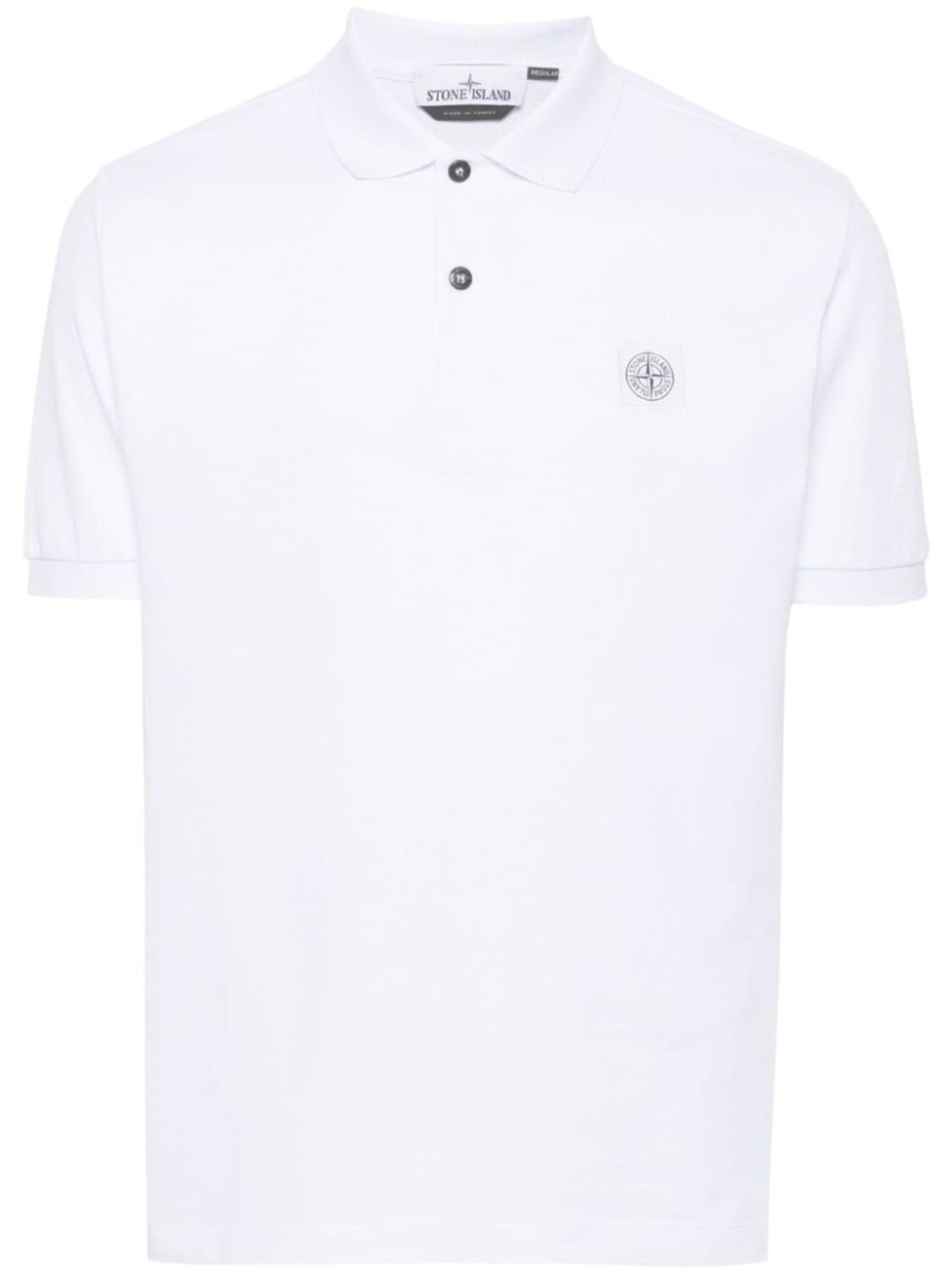 

Stone Island рубашка поло с аппликацией Compass, белый