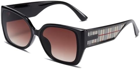 

Классические полосатые солнцезащитные очки «кошачий глаз» для женщин, модные солнцезащитные очки для мужчин, винтажные очки, большие женские солнцезащитные очки MTZJH, Black Tea