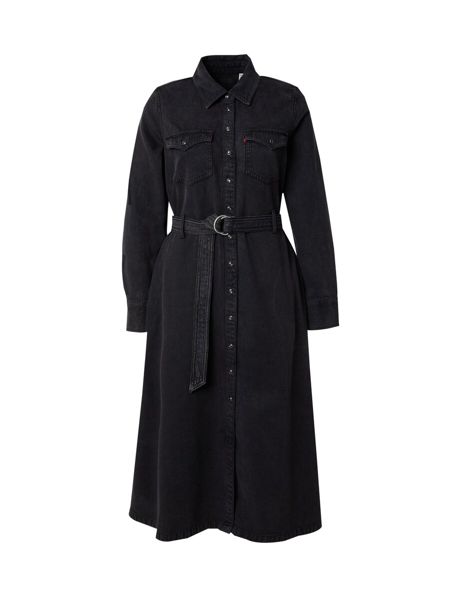 

Платье-рубашка LEVIS Quincey Long Sleeve Maxi Dress, Black denim