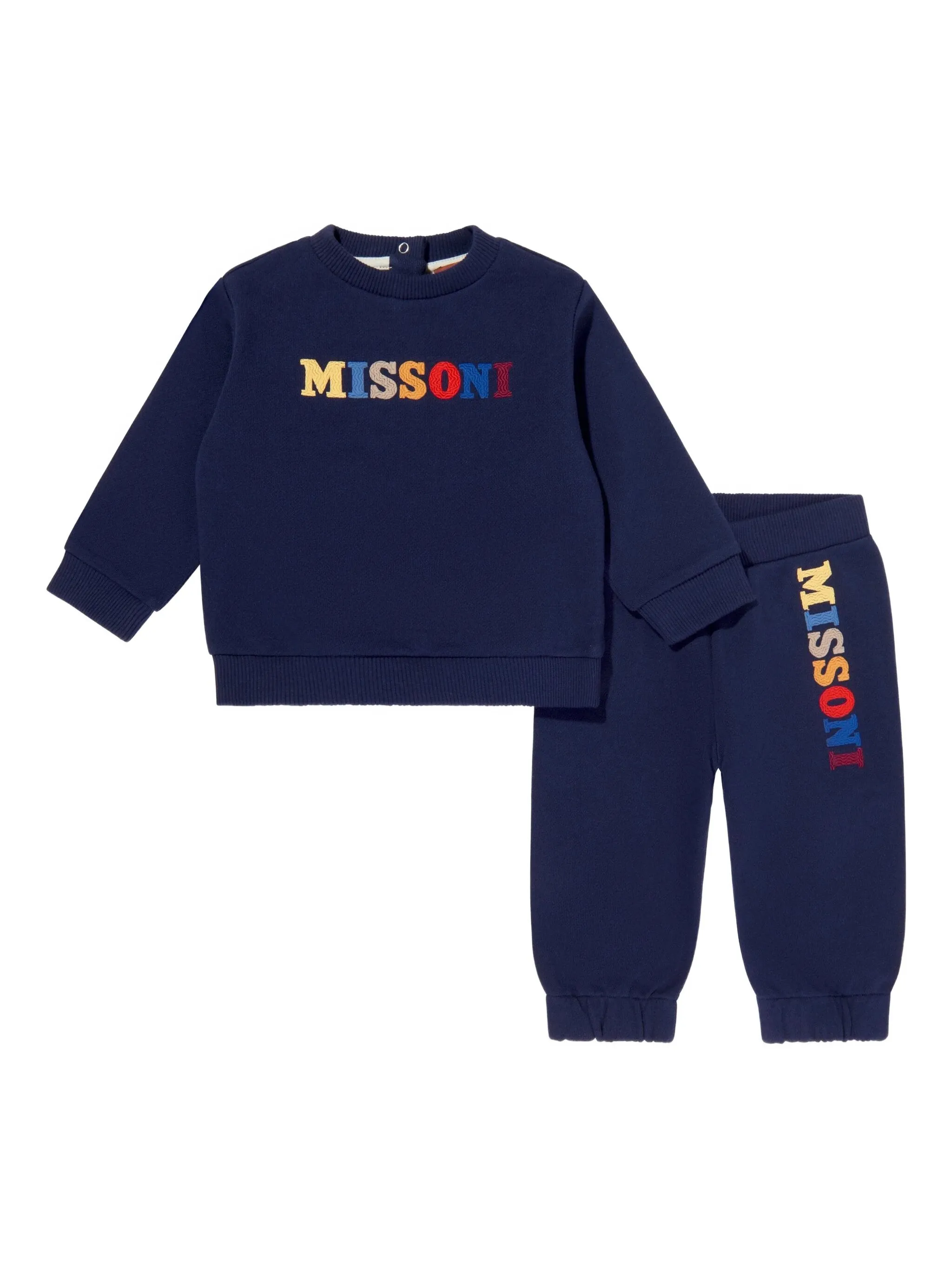 

Спортивный костюм с логотипом Missoni Kids, синий