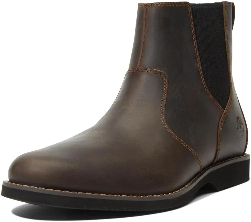 Мужские кожаные ботинки на шнуровке Timberland Woodhull Lace Up TB 0A2CWA 001, черные — фото 3
