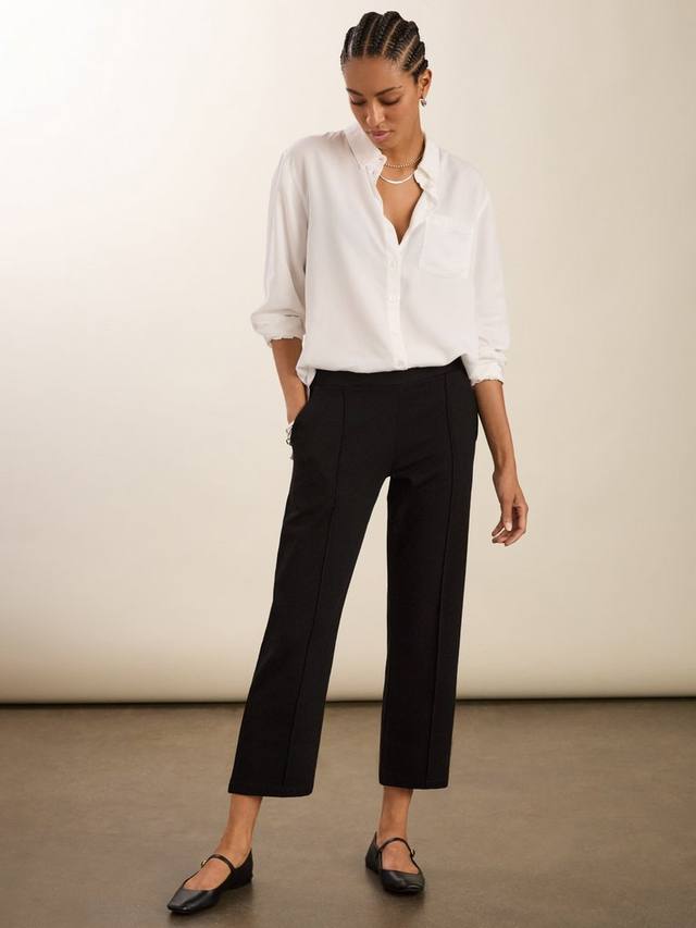 

Ebru Ponte прямые укороченные брюки Baukjen, Caviar Black