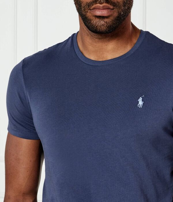 Футболка мужская Polo Ralph Lauren Custom Slim Fit, синий — фото 4