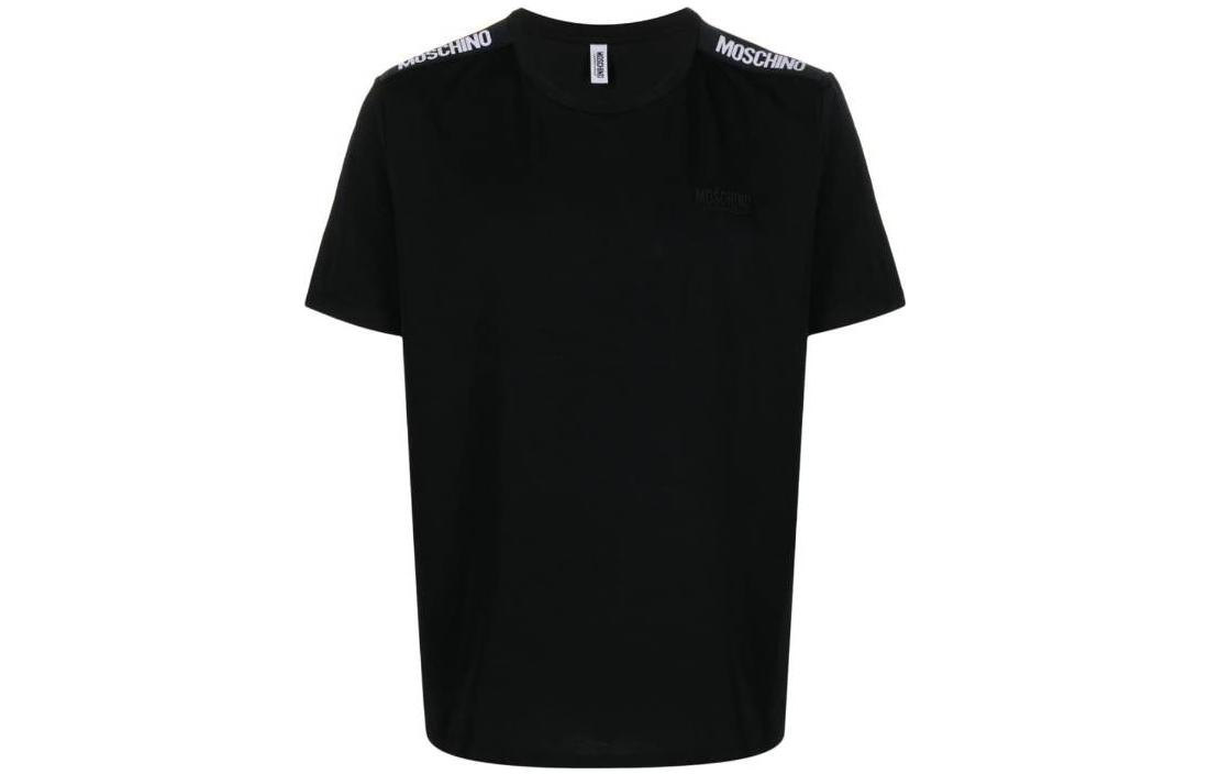 

Комплект из двух футболок с круглым вырезом и логотипом Moschino, черный