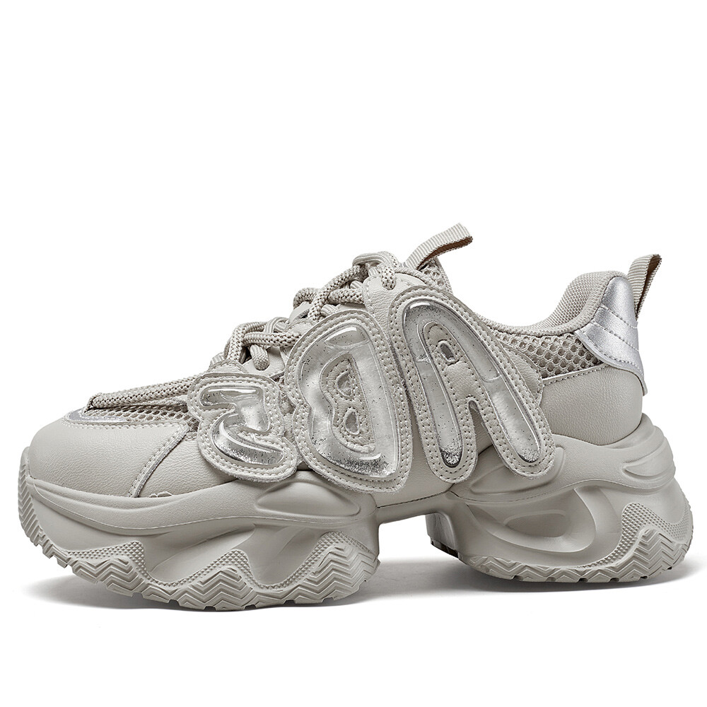 Туфли женские повседневные Women's Casual Shoes Women's Yearcon, серый/розовый