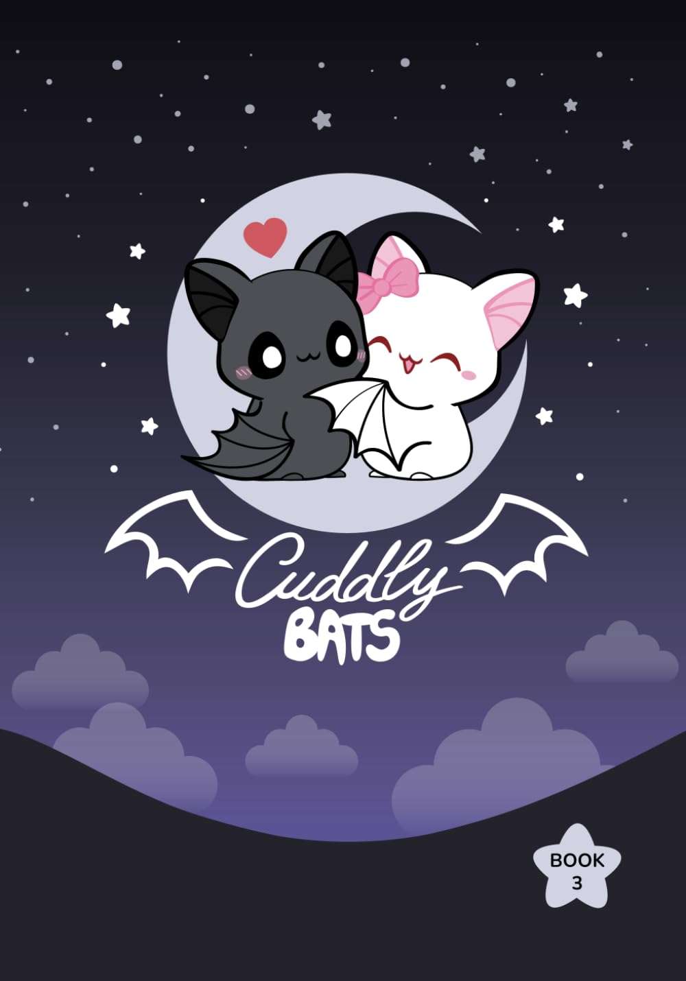 

Cuddly Bats, Book 3: Collection of comics about cute bat couple Luna and Shadow (Independently published)