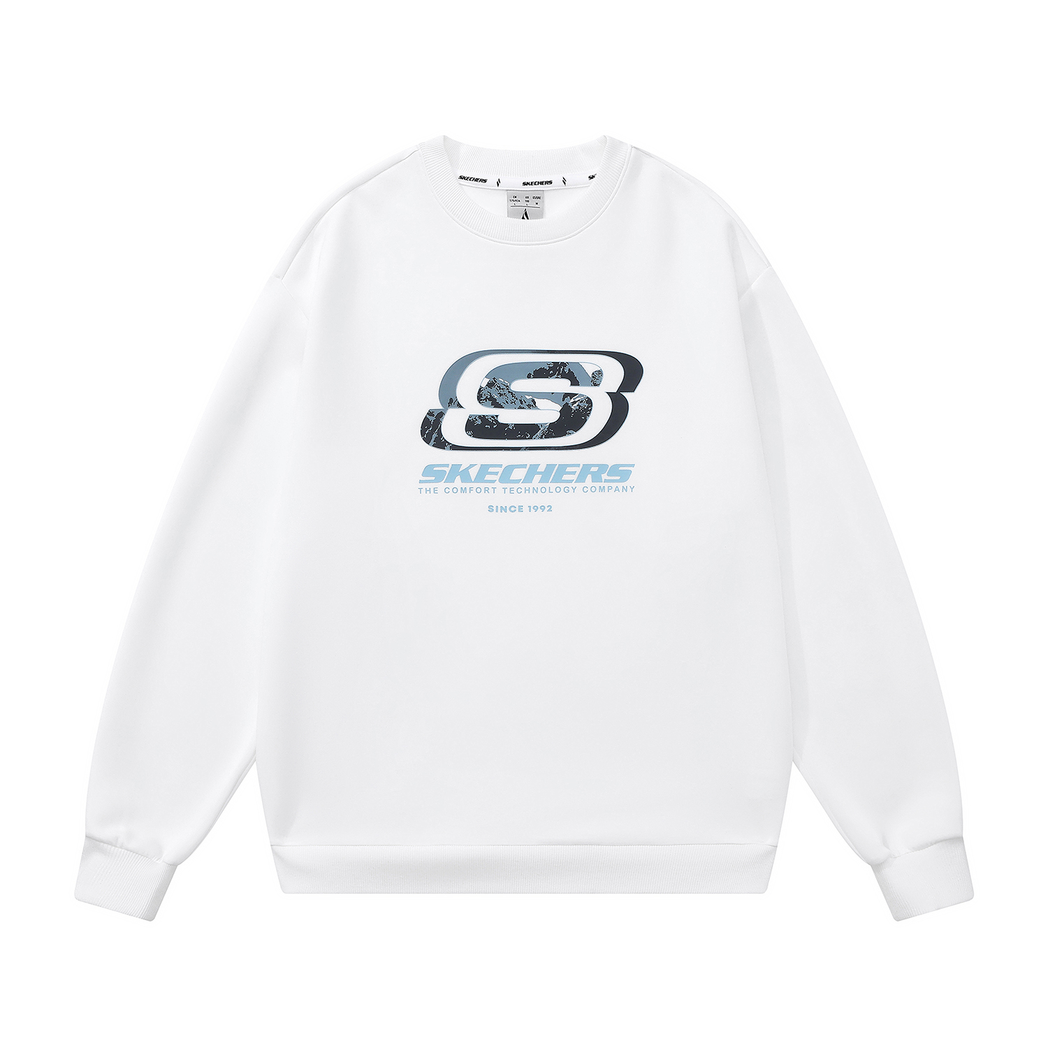 

Унисекс свитшот Skechers, ярко-белый