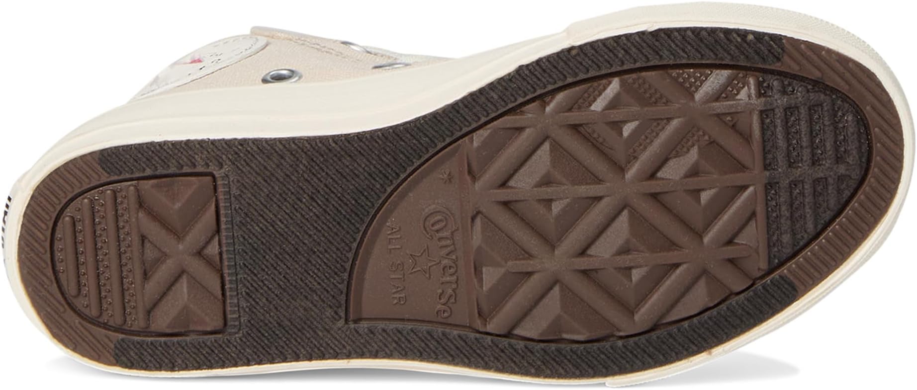 Кроссовки Converse Kids Chuck Taylor All Star Checkered Accents Easy On, цвет Light Dune/Egret/Red — фото 3