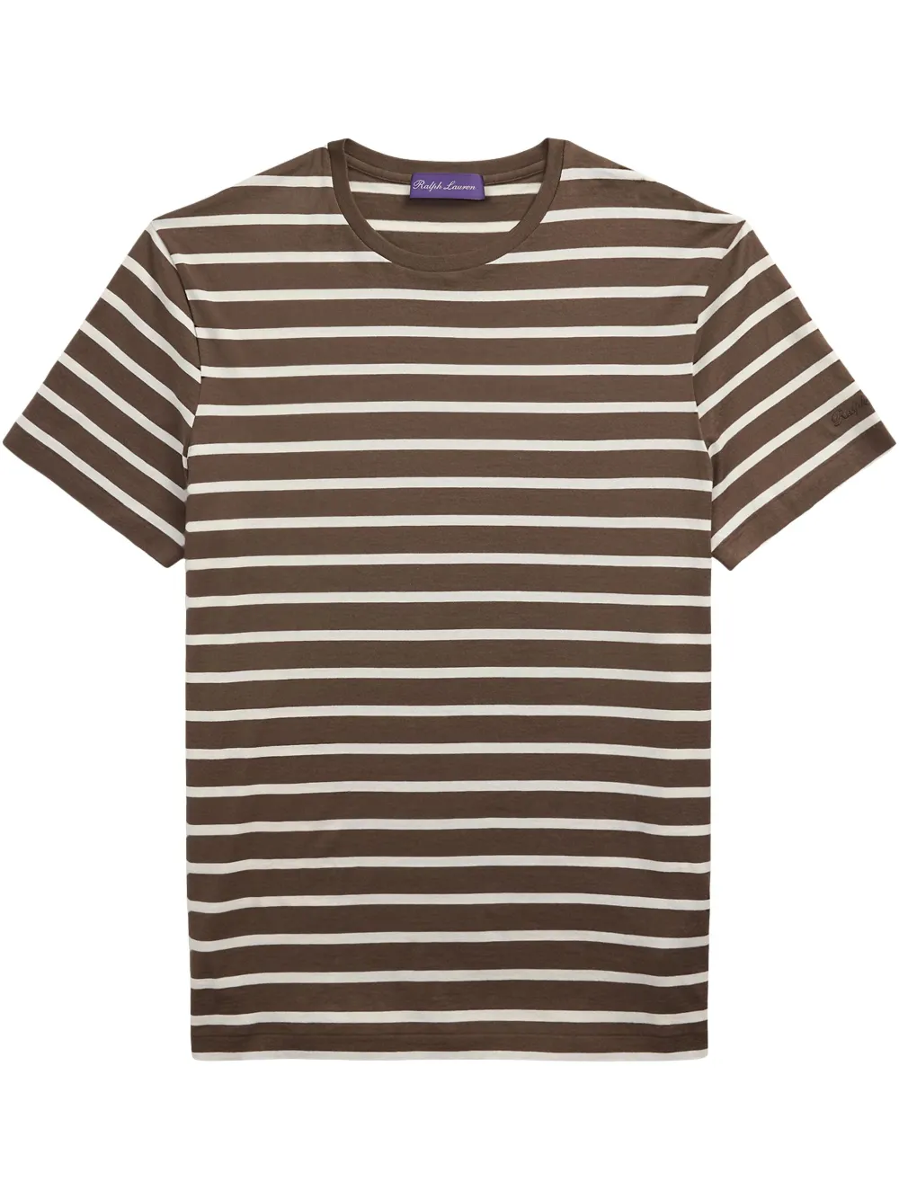 

Футболка в полоску Ralph Lauren Purple Label, коричневый