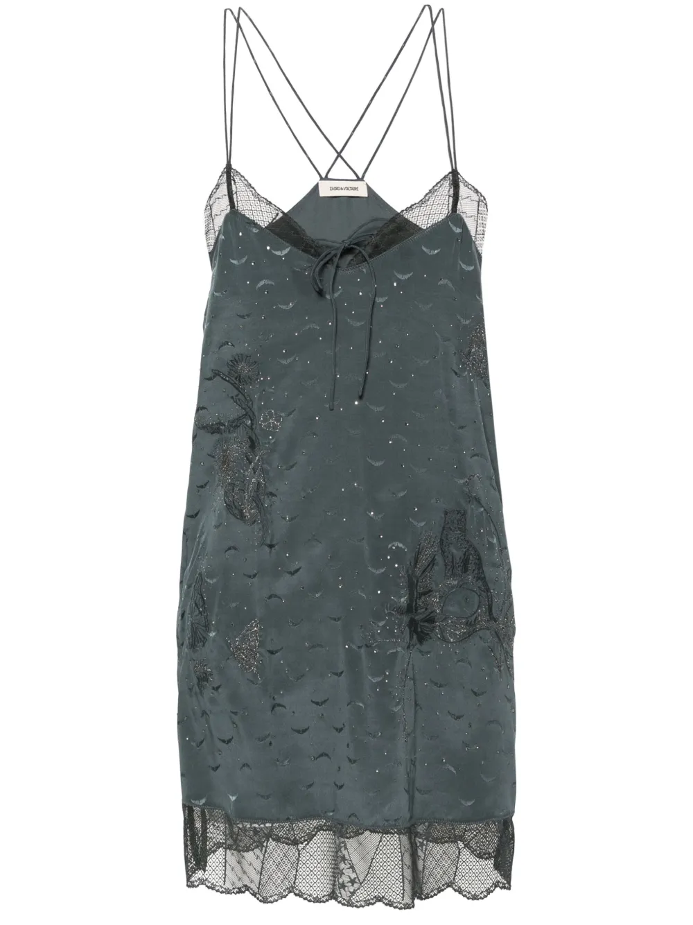 

Жаккардовое платье мини Calissa Zadig&Voltaire, серый