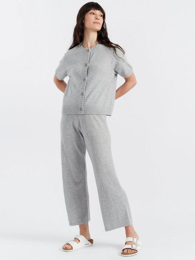 

Футболка на пуговицах из шерсти и кашемира Chinti & Parker, цвет Light Grey