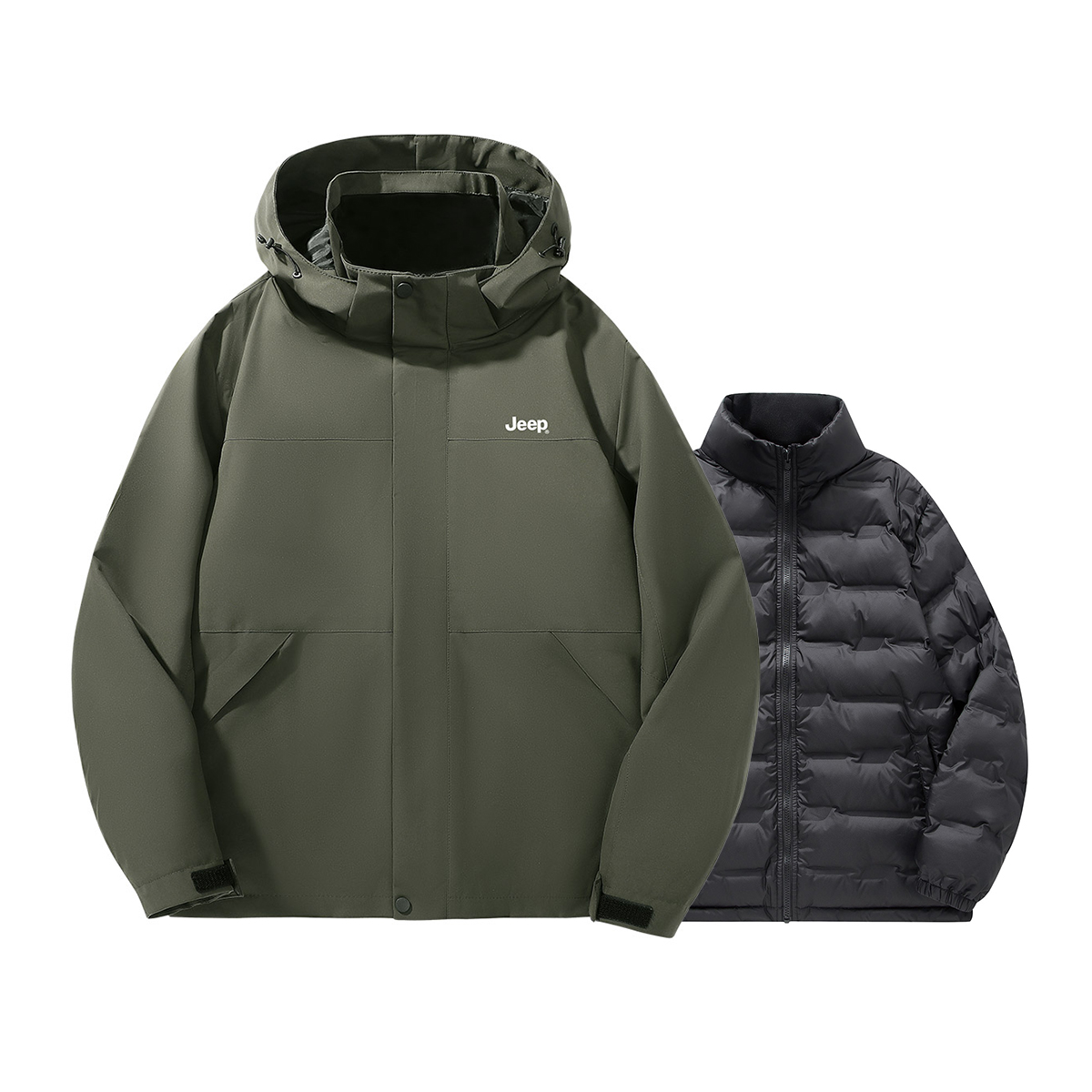 

Jeep Ветровка из коллекции для отдыха Тренч унисекс, Olive Green[with Down Liners]