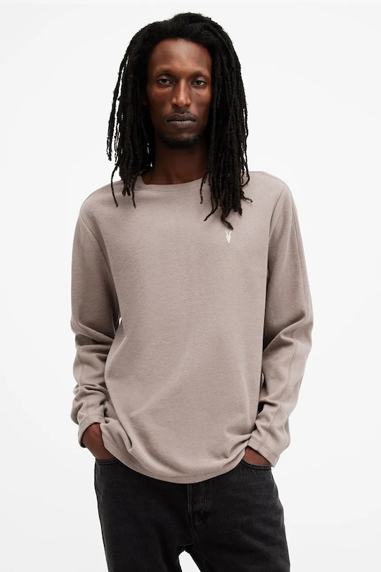 

Хлопковая толстовка ROWE Allsaints, бежевый
