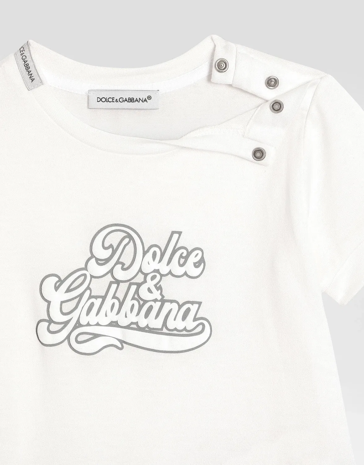 Подарочный набор из 2-х изделий из джерси с принтом Dolce & Gabbana, бежевый — фото 3
