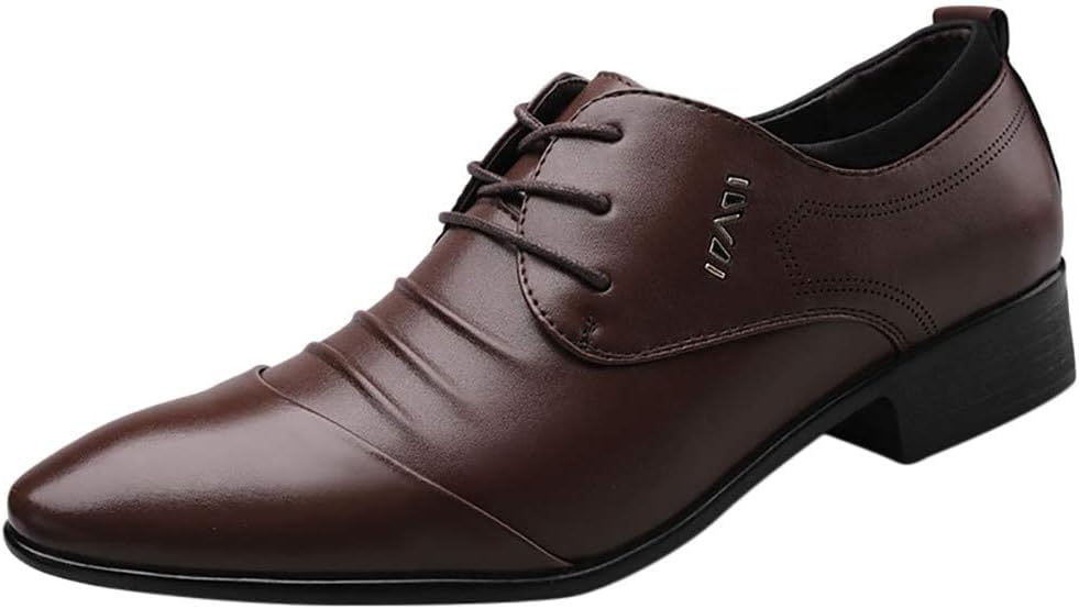 

Мужские туфли BORAMAX из искусственной кожи с шнуровкой, деловые модные свадебные туфли к костюму, повседневные оксфорды с заостренным носком, белые