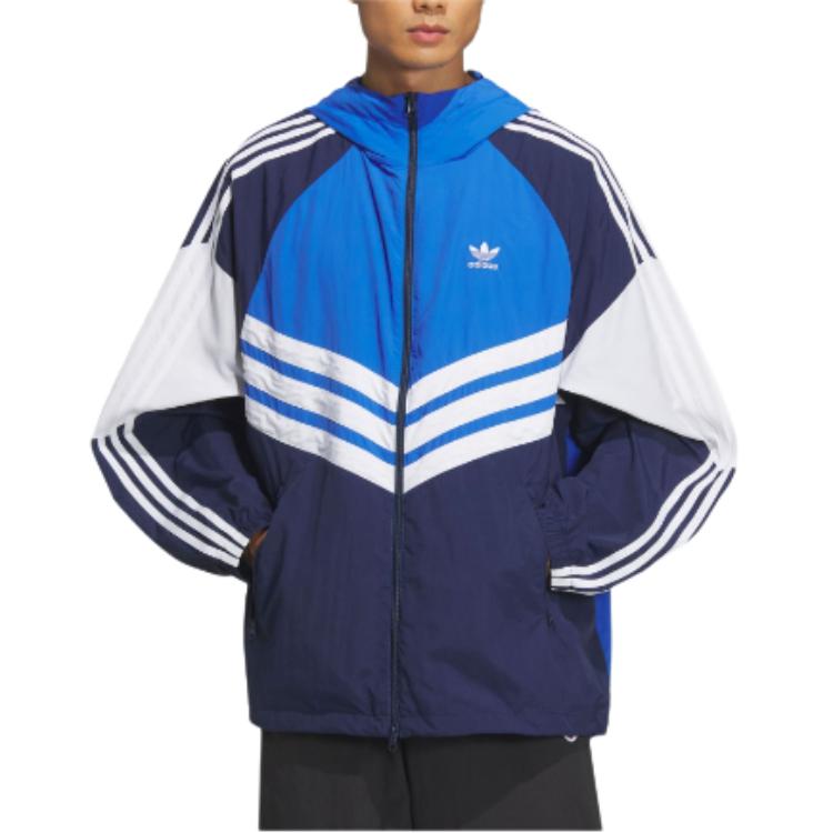ADICOLOR Куртки и Пальто Мужские Синий/Белый Adidas Originals — фото 3