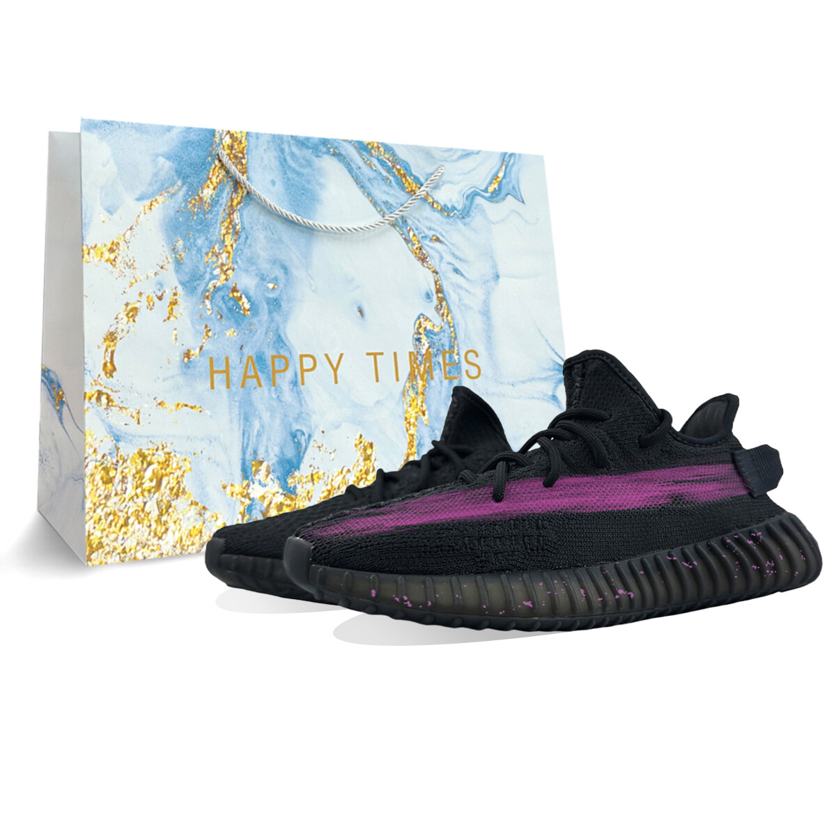Кроссовки adidas originals Yeezy Boost 350 V2 Lifestyle Shoes Unisex Low-top Pink/Black, черный