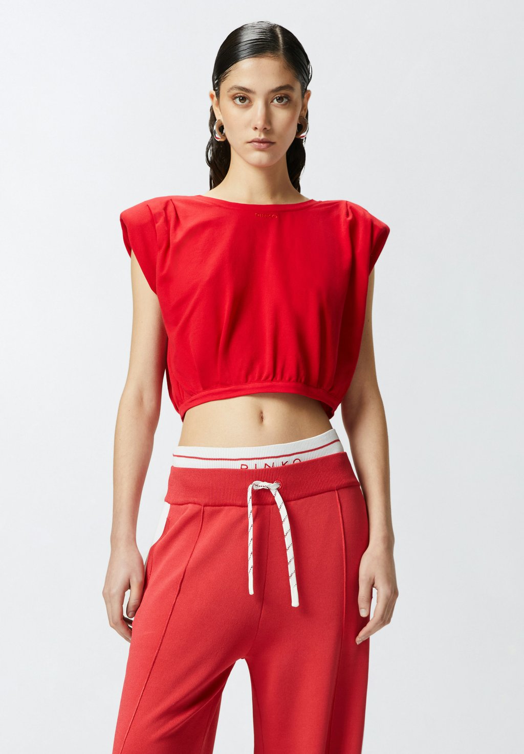 

Футболка с принтом Pinko, цвет Lively Red