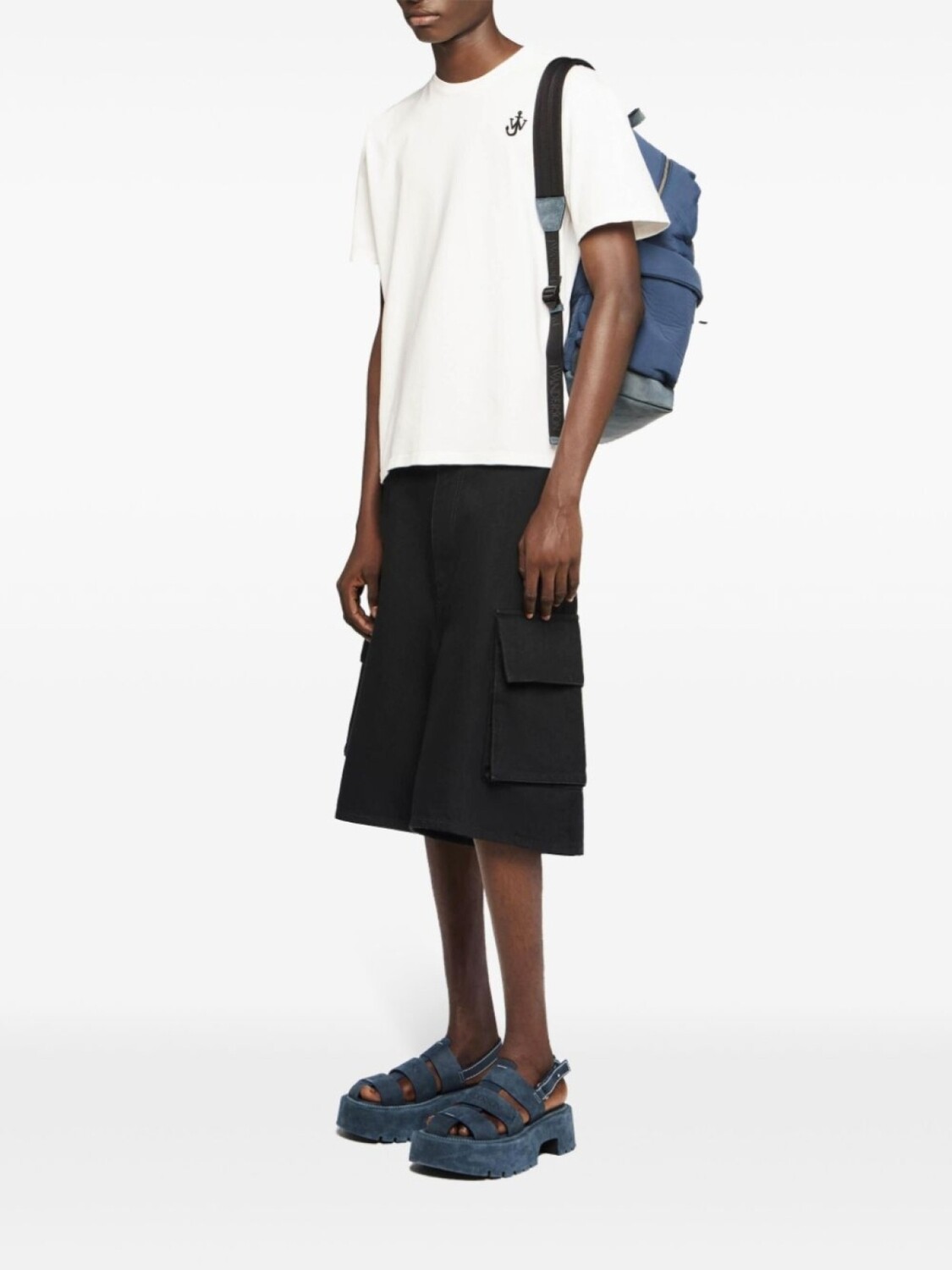 

Джинсовые шорты карго JW Anderson, черный