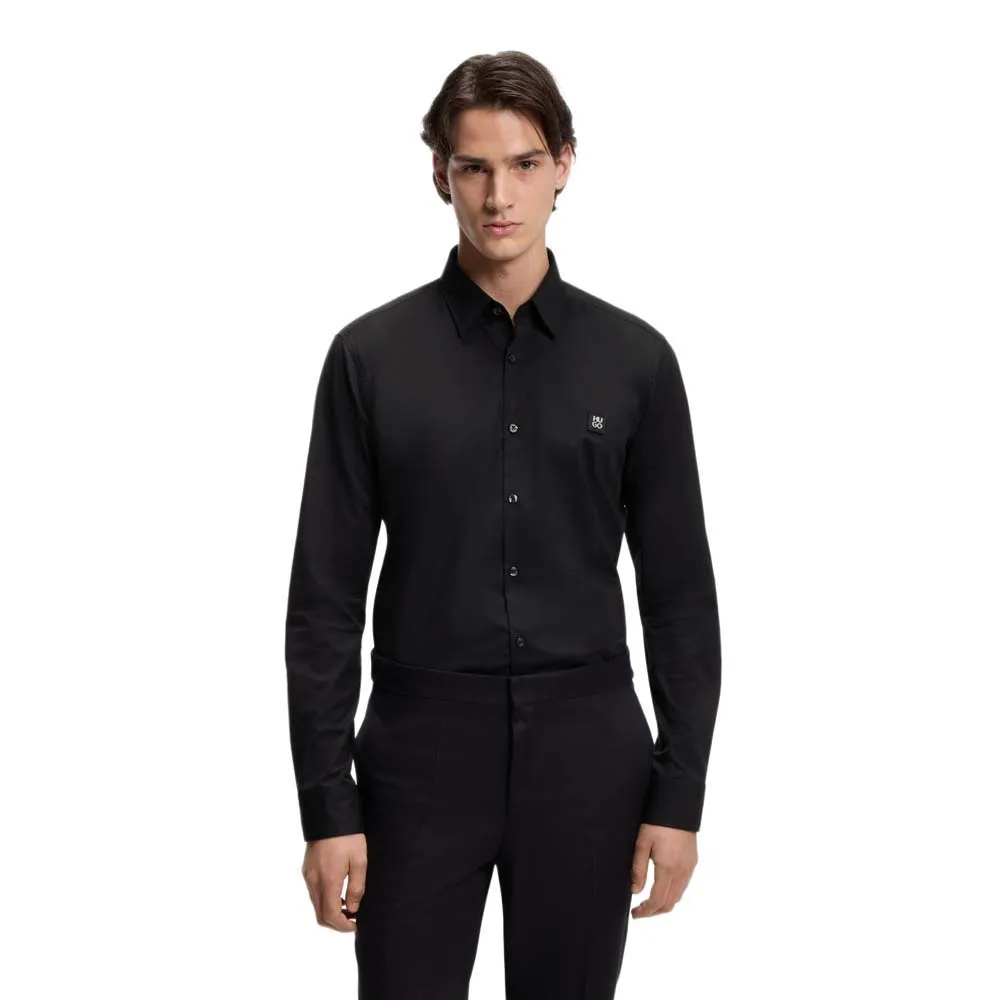 

Рубашка с длинным рукавом HUGO Ermo 10243057, черный