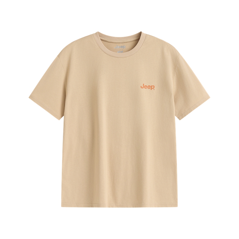 

Футболка с круглым вырезом для школьников Jeep, светло-хаки