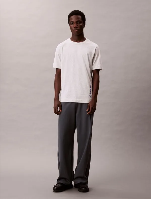 Спортивная футболка, базовая футболка Calvin Klein, Light Grey Heather — фото 2