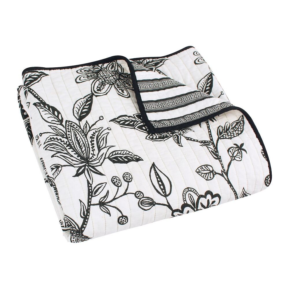

Черное стеганое плед Levtex Home Tanzie, черный