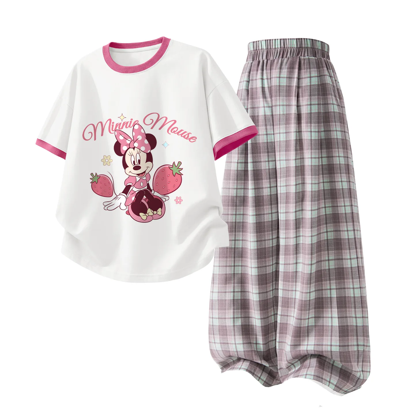 Детский спортивный комплект Casual Disney, Dimei White Red+Solid Pink
