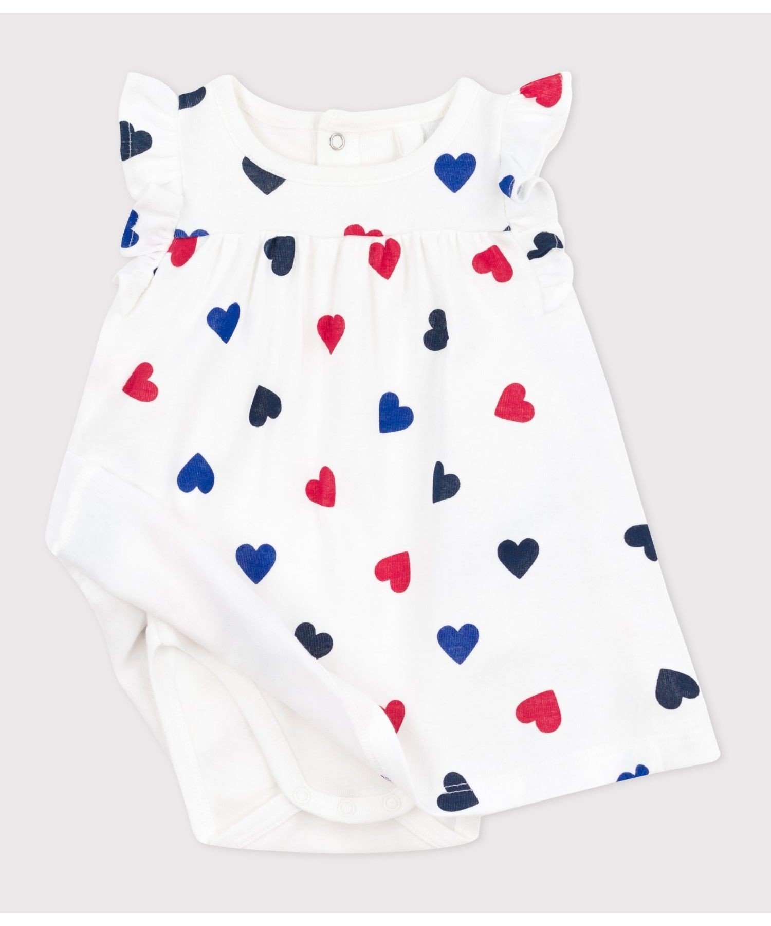 Платье один кусочек Petit Bateau, Off-white/Multicolor — фото 2