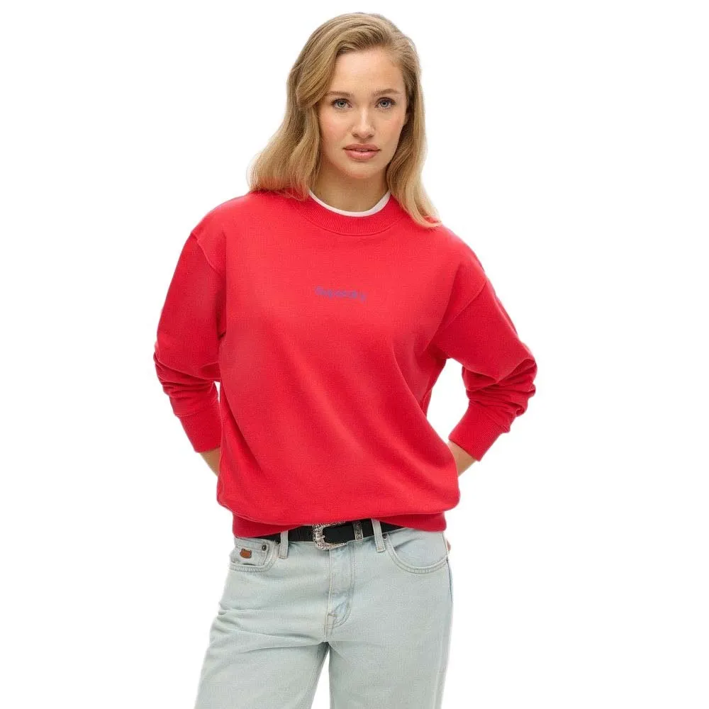 

Толстовка Superdry Core Logo City Loose, красный