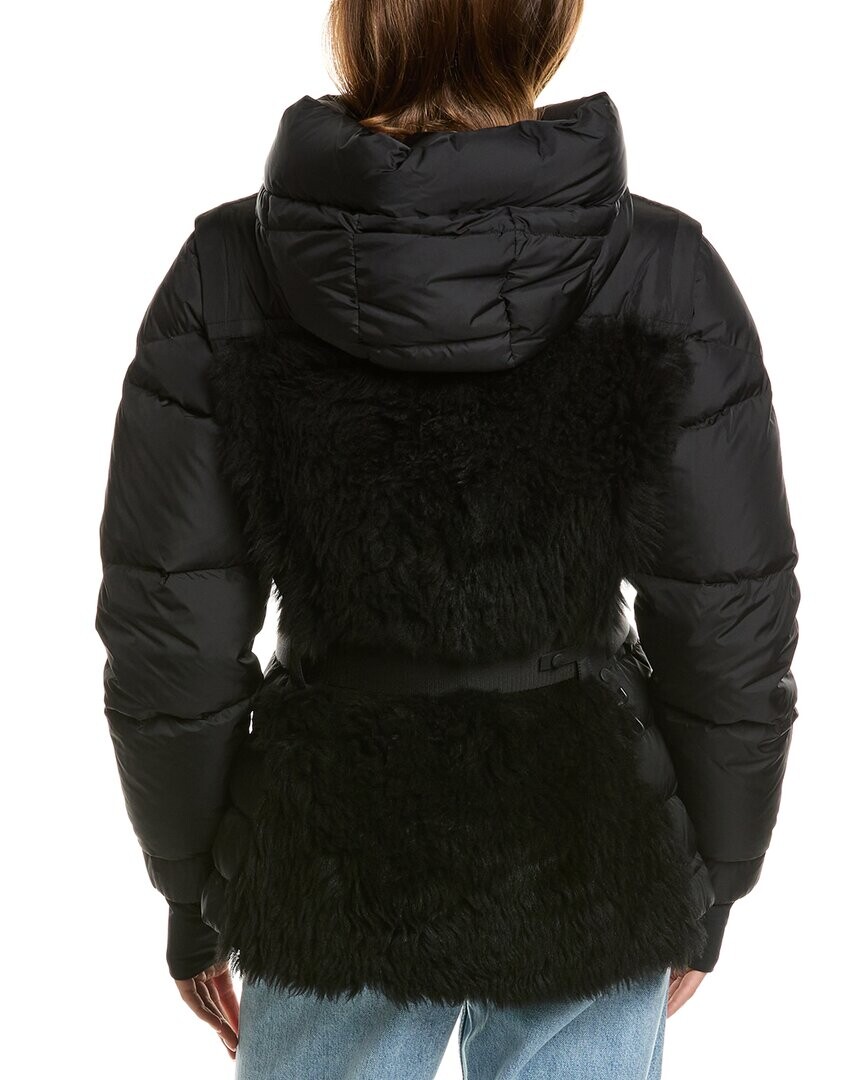 

Moncler Ginavelle Полушерстяная куртка, черный