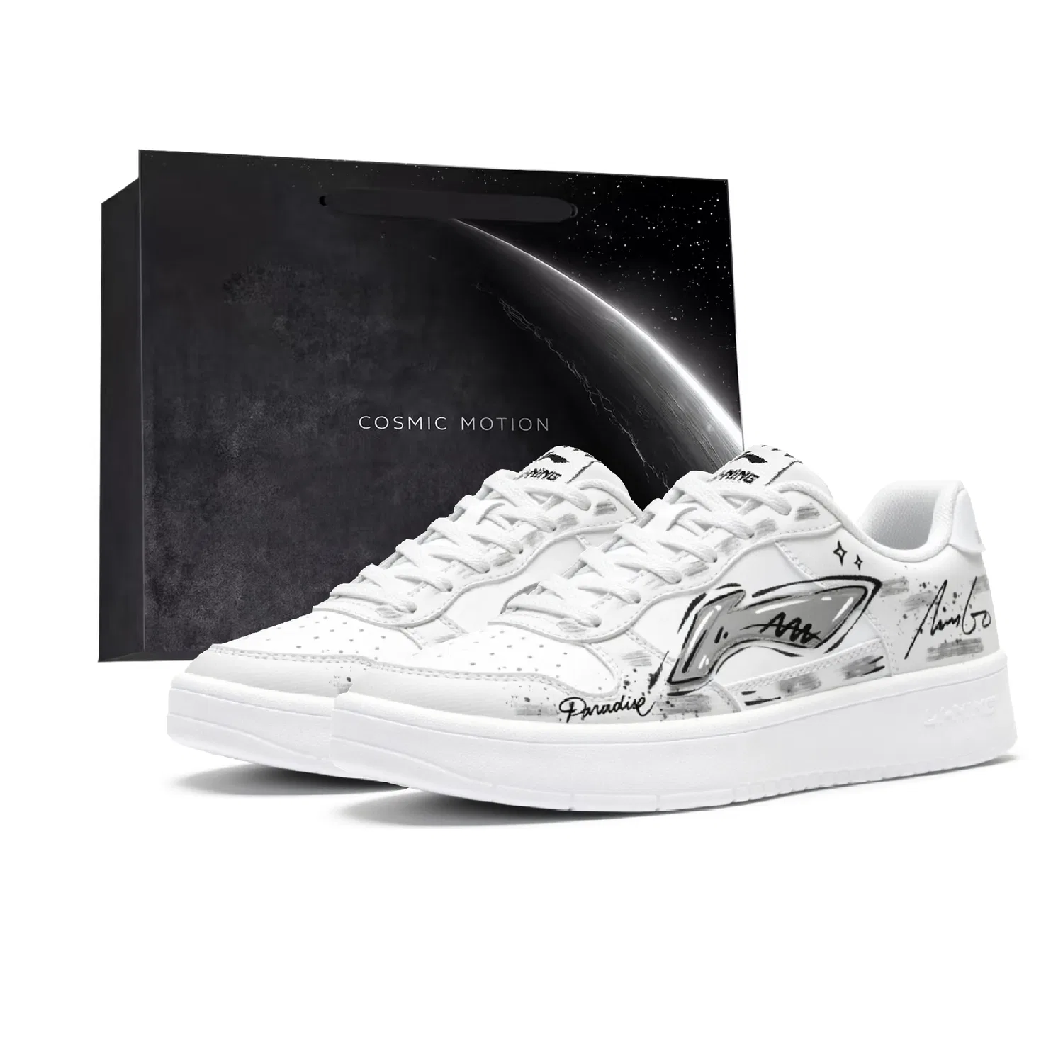 Кроссовки Li-Ning Floating Boat Black/White/Gray