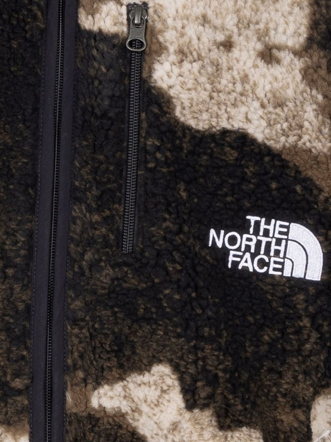 Supreme флисовая куртка из коллаборации с TNF, коричневый — фото 3