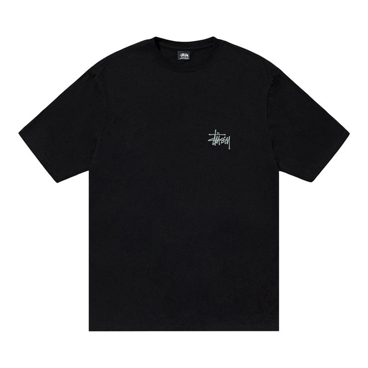 

Футболка Stussy Built In USA Tee Pigment Dyed 'Black', черный